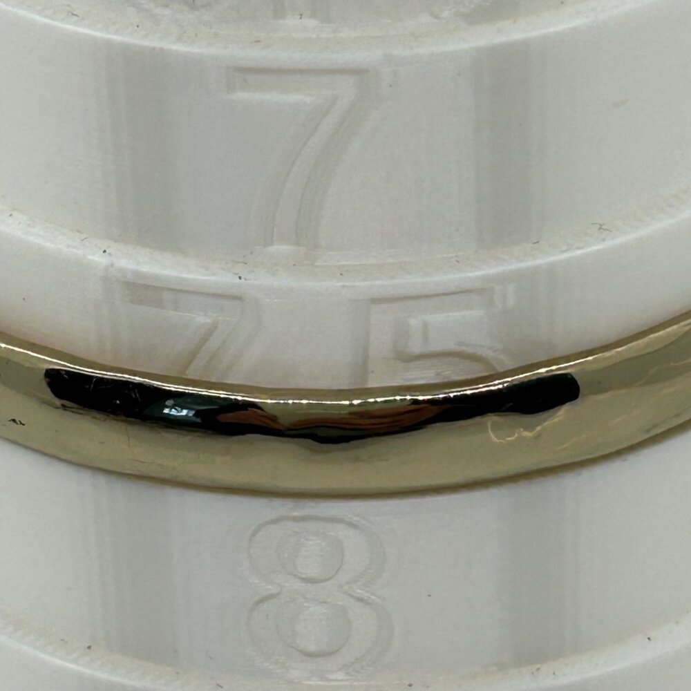 Vintage Kenneth Cole Bangle Bracelet Gold Tone Hammered Signed Stackable SZ 7.5 - Picture 7 of 13